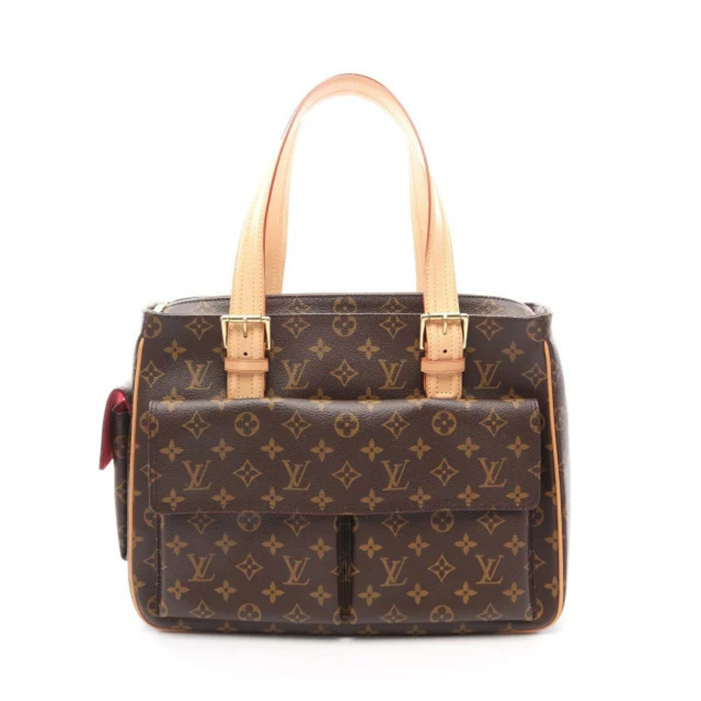 Louis Vuitton Multiplicit Handbag Canvas Leather Monogram Brown